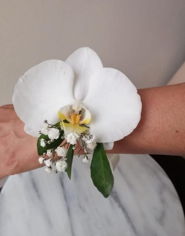 Corsage orquidea natural